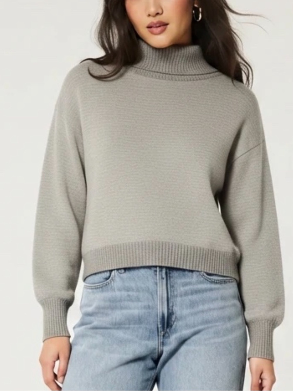 Nordstrom BP Grey Turtleneck Sweatshirt